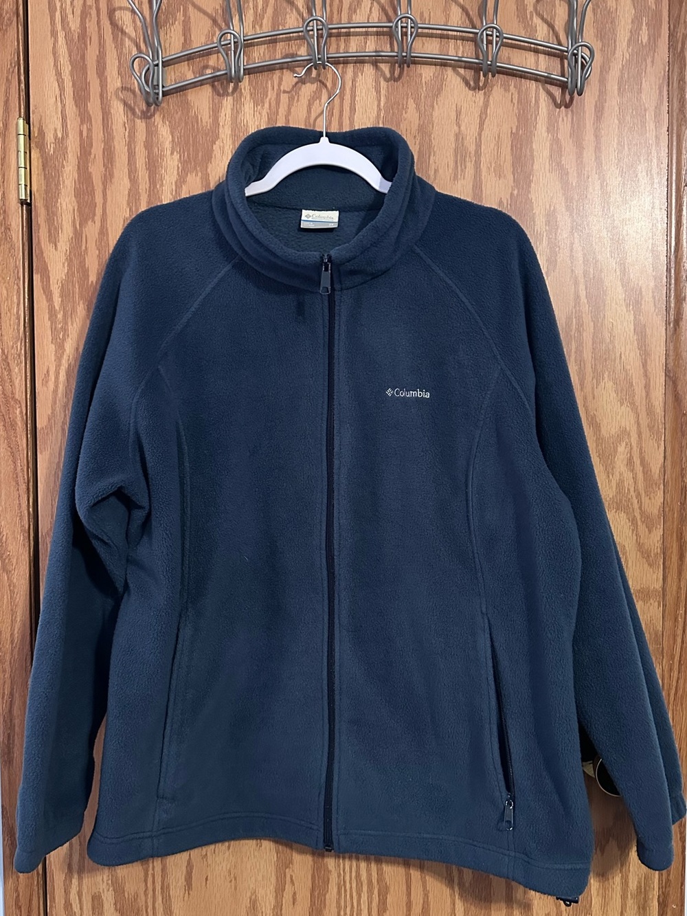 Women’s Columbia Benton Springs Navy Full Zip Fleece Jacket Size 2X